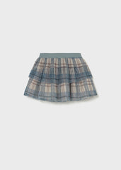 Conjunto Falda Cuadros Azul Cielo Mayoral Diseño