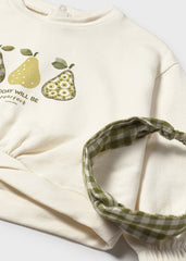 Conjunto Falda con Balaca Cuadros Verde Mayoral Detalle