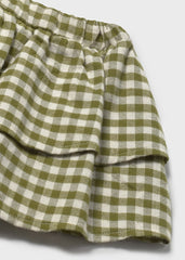 Conjunto Falda con Balaca Cuadros Verde Mayoral Niña