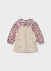 Conjunto Braga Estampado Flores Rosa Mayoral