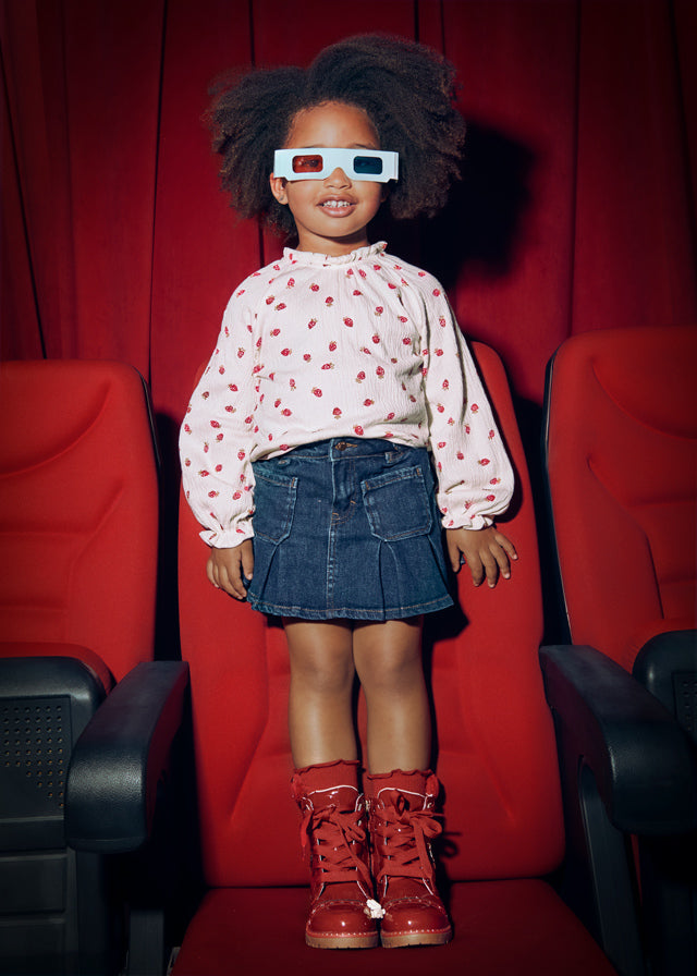 Blusa Manga Larga Fresas Mayoral