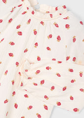 Blusa Manga Larga Fresas Mayoral Detalle