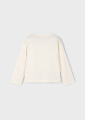 Blusa Bolsillo Crochet Blanco Mayoral estilo