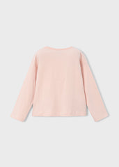 Blusa Bolsillo Crochet Rosa Mayoral