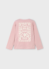 Blusa Manga Larga I Love You Rosa Mayoral Espalda