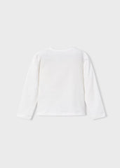 Blusa Manga Larga Muñecas Lentejuelas Rosa Mayoral Estilo