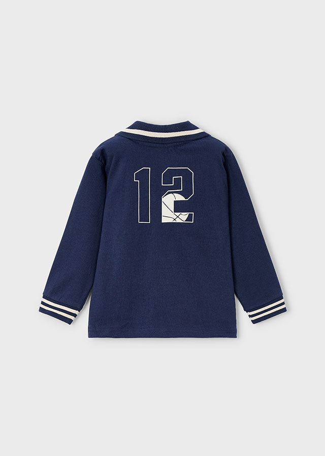 Polo Manga Larga B Navy Mayoral Estilo