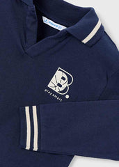 Polo Manga Larga B Navy Mayoral Detalle