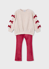 Conjunto Saco Moños Pana Rojo Mayoral