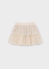 Falda Tul Brillo Chai Beige Mayoral Estilo