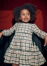 Vestido Cuadros Negro Beige Mayoral Modelo