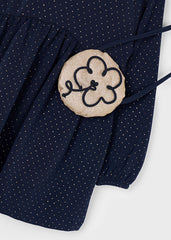 Vestido con Bolso Puntos Navy Mayoral