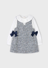 Vestido Cuello Azul Navy Mayoral
