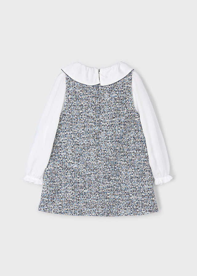 Vestido Cuello Azul Navy Mayoral Estilo