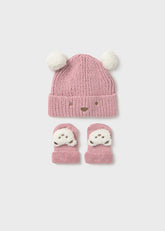Set Gorro y Medias Oso Interactivo Rosa Mayoral
