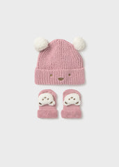 Set Gorro y Medias Oso Interactivo Rosa Mayoral