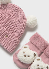 Set Gorro y Medias Oso Interactivo Rosa Mayoral Detalle