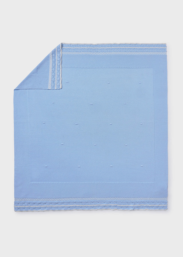 Cobija Toquilla Algodón Azul Cielo Mayoral Modelo