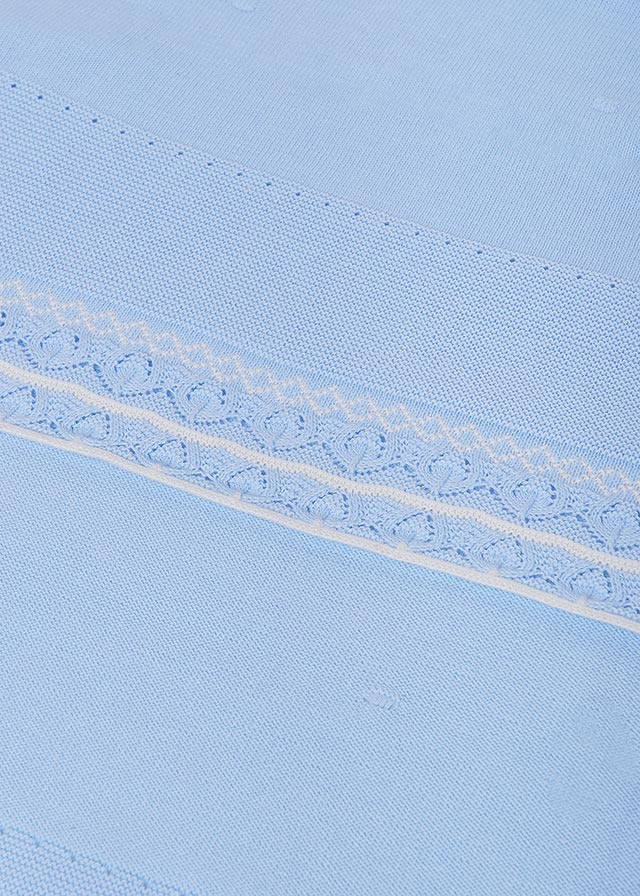 Cobija Toquilla Algodón Azul Cielo Mayoral Diseño