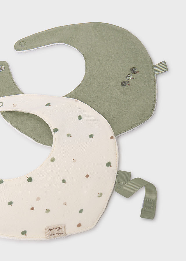 Set 2 Baberos Estampado Verde Mayoral