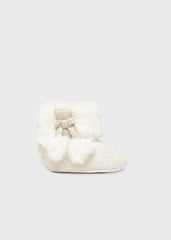 Botas Tricot New Born Champagne Mayoral