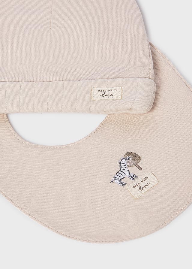 Set Primer Día Estampado Árboles Beige Mayoral detalle