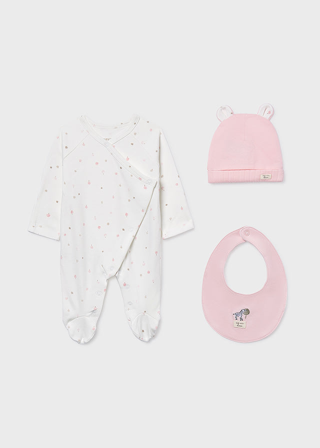 Set Primer Día Estampado Árboles Rosa Mayoral