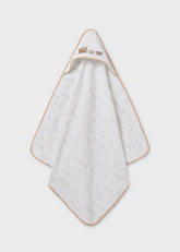 Toalla con Capota Bordado Autos Café Mayoral