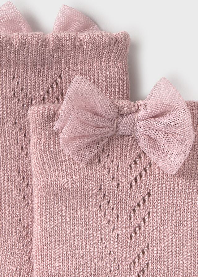 Medias Tul Moño Rosa Mayoral detalle