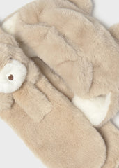 Set Gorro y Bufanda Oso Peluche Mayoral detalle