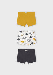 Set 3 Boxer Estampado Niño Dinosaurios Amarillo Mayoral