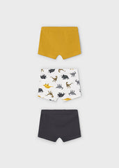 Set 3 Boxer Estampado Niño Dinosaurios Amarillo Mayoral Modelo