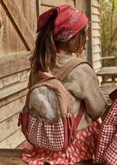 Mochila Guardería Acolchada Cuadros Terracota Mayoral modelo