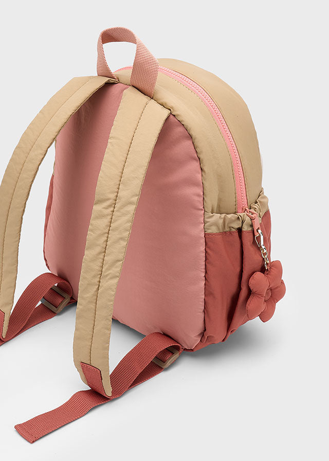 Mochila Guardería Acolchada Cuadros Terracota Mayoral diseño