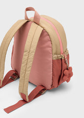 Mochila Guardería Acolchada Cuadros Terracota Mayoral diseño