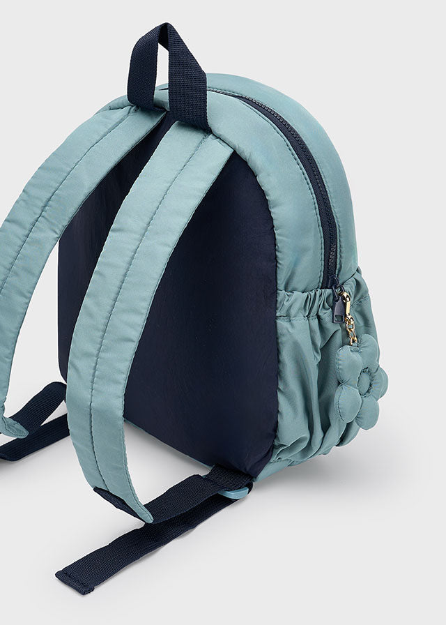 Mochila Guardería Acolchada Cuadros Verde Mayoral detalle
