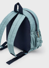 Mochila Guardería Acolchada Cuadros Verde Mayoral detalle