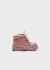 Botas Glitter Moño Rosa Metal Mayoral