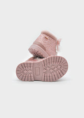 Botas Glitter Moño Rosa Metal Mayoral suela