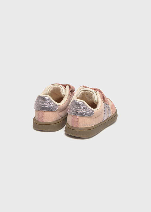 Tenis Velcro Lineas Rosa Mayoral detalles