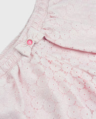 Conjunto Short Deatalle Flores Rosa Pink
