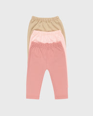 Set 3 Pantalones Estampado Color Surtido Niña Colores