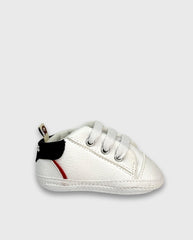 Tenis Sin Suela Blanco Detalle Navy Melosos White