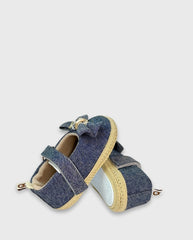 Baletas Sin Suela Denim Moño Melosos