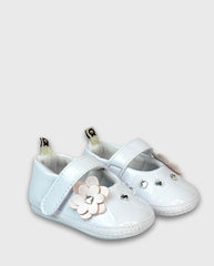 Baletas Sin Suela Flor Blanco Melosos