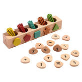 Caja Educativa Números Madera Montessori