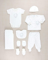 Set Primer Dia Burbuja Blanco 100% Algodón