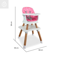 Comedor Para Bebé 5 En 1 Elite Dinner Rosa Bebesit Medidas
