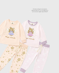 Pijamas Manga Larga Oso Vestido Colores Surtido estilo