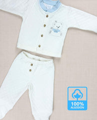 Set Primer Día Oso estrella Azul Blue